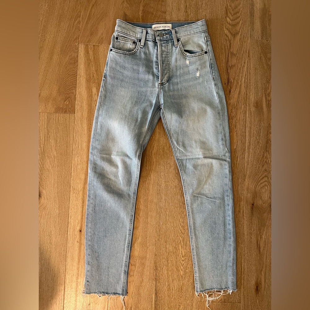 Denim forum yoko high rise slim jeans size 24